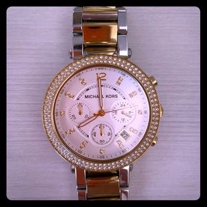 Michael Kors two toned watch
